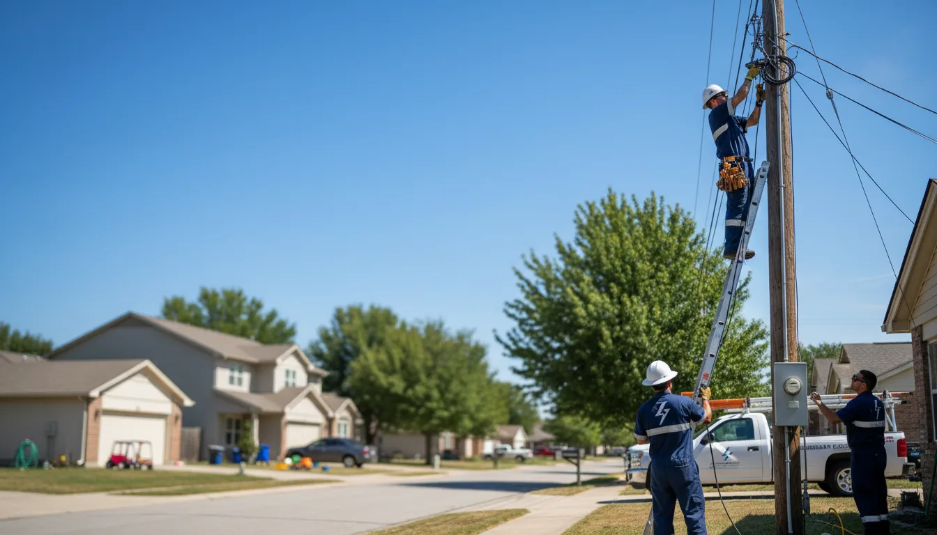 Residential electrician providing installation services in Sanborn, MN